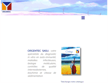 Tablet Screenshot of orgentec.fr
